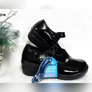 Mary Jane Clogs By EASY WORKS Letsee Clogs Easy Street BLK Patent Womens  9.5 W